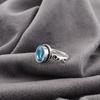 Кольцо с швейцарским голубым топазом, Кольцо с драгоценным камнем, Кольцо из стерлингового серебра 925 пробы, Ювелирное изделие ручной работы, Серебряное украшение для подарка