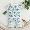 Newborn Jumpsuit Cartoon Dinosaurs Baby Rompers Baby Boy Soft Baby Clothes 3-24 Months