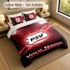 Bedding Set 1 Duvet Cover 2 Pillowcases PSV Eindhoven FC Print Soft Bed Linen Bedroom Decor