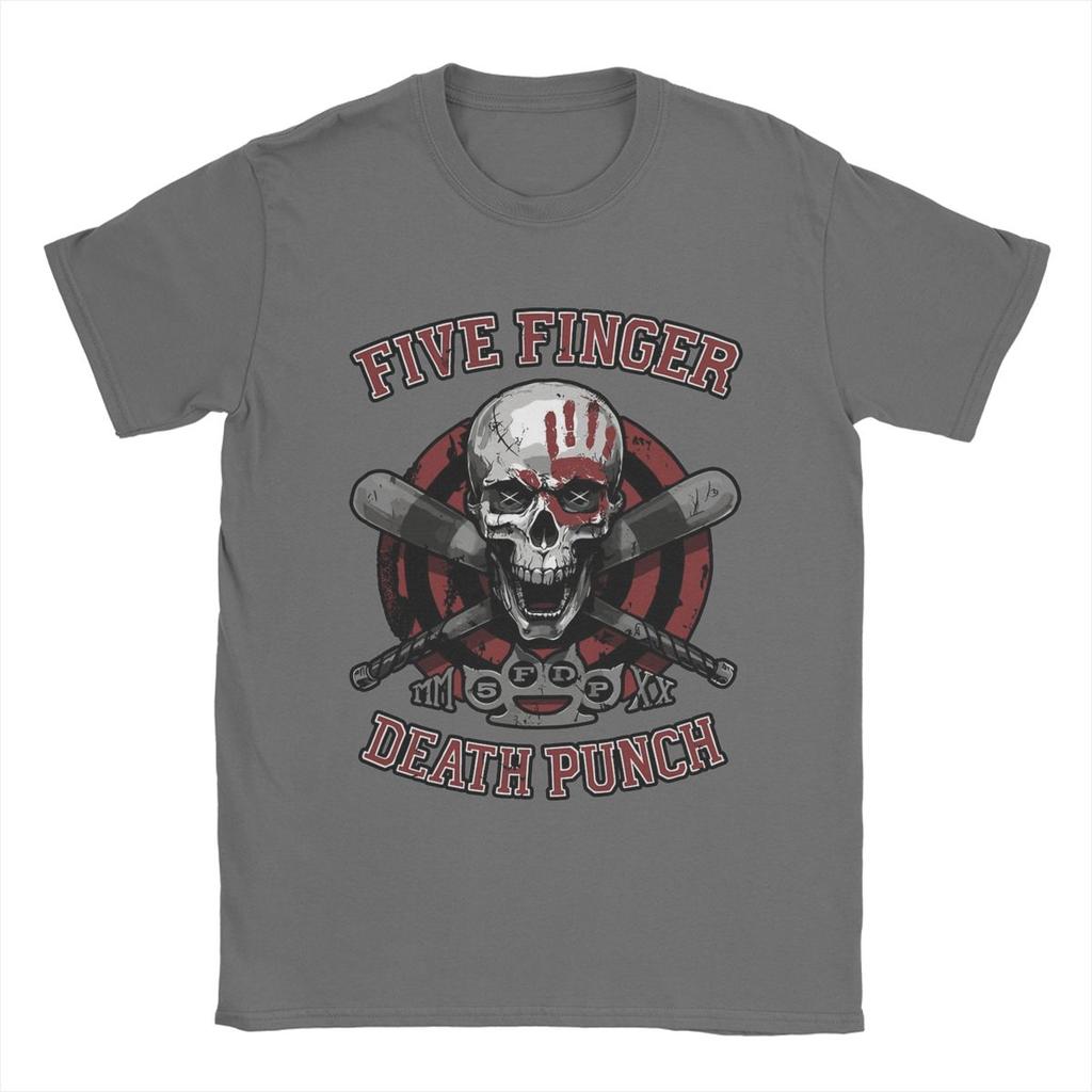 Five Finger Death Punch 5FDP T Shirt Men Pure Cotton Novelty T-Shirts O Neck Tee Shirt Short Sleeve Tops Gift Idea