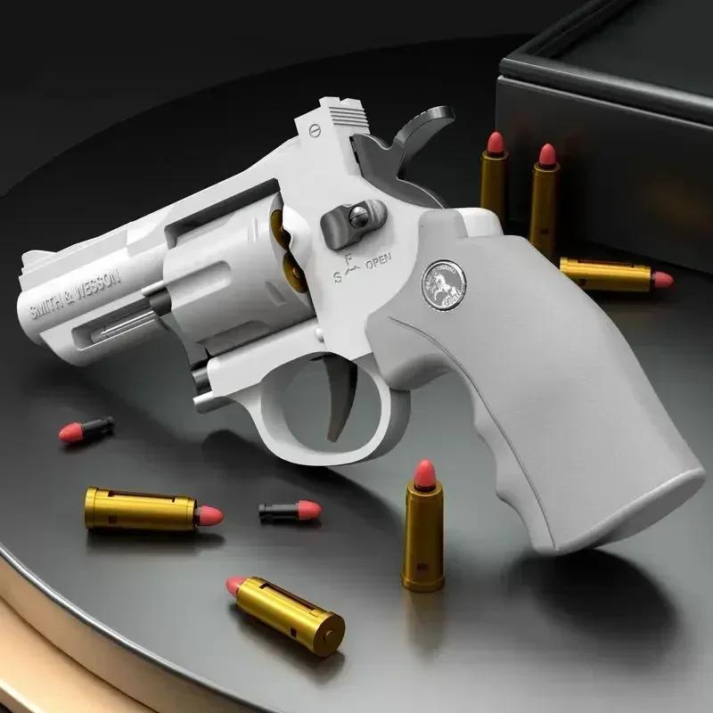 Magnum Zp-5 357 Long Alloy Револьвер Мягкая Пуля Можно Стрелять Пистолет Мальчик Имитация Игрушка Самозарядный Пистолет Детские подарки