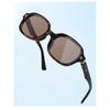 CAPONI Folding Women's Polarized Sunglasses Ultra-Light Fashionable Travel Shades Clear Vision UV Protection Sun Glasses BR23035