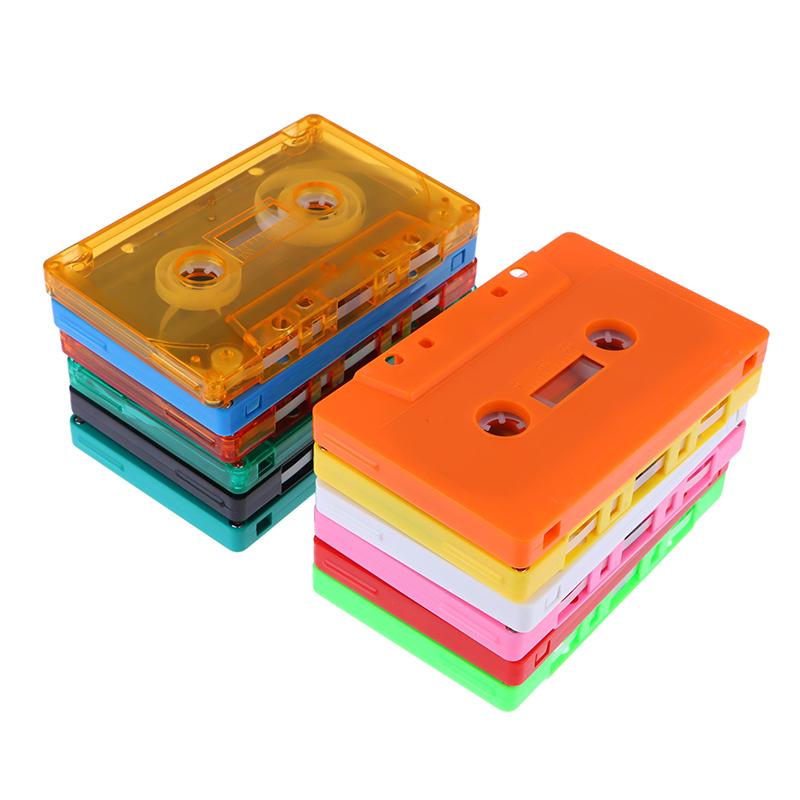 1Pc Color Blank Tape Case Audio Magnetic Audio Recording Cassette Tape Shell Empty Reel To Reel Cassette(No Tape Core)