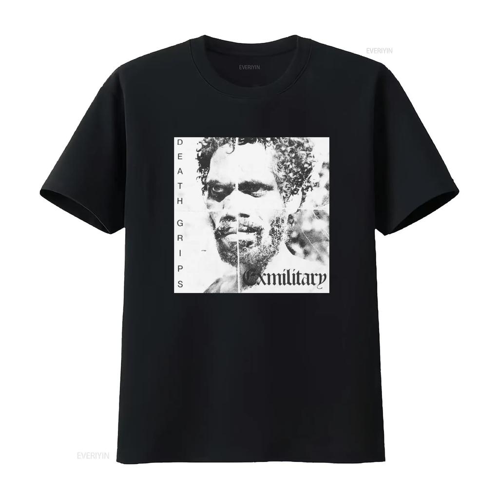 DEATH GRIPS Exmilitary T Shirt Vintage Style Unique Design Perfect for Music Fans vintage Washed Slightly Stylish streetwear