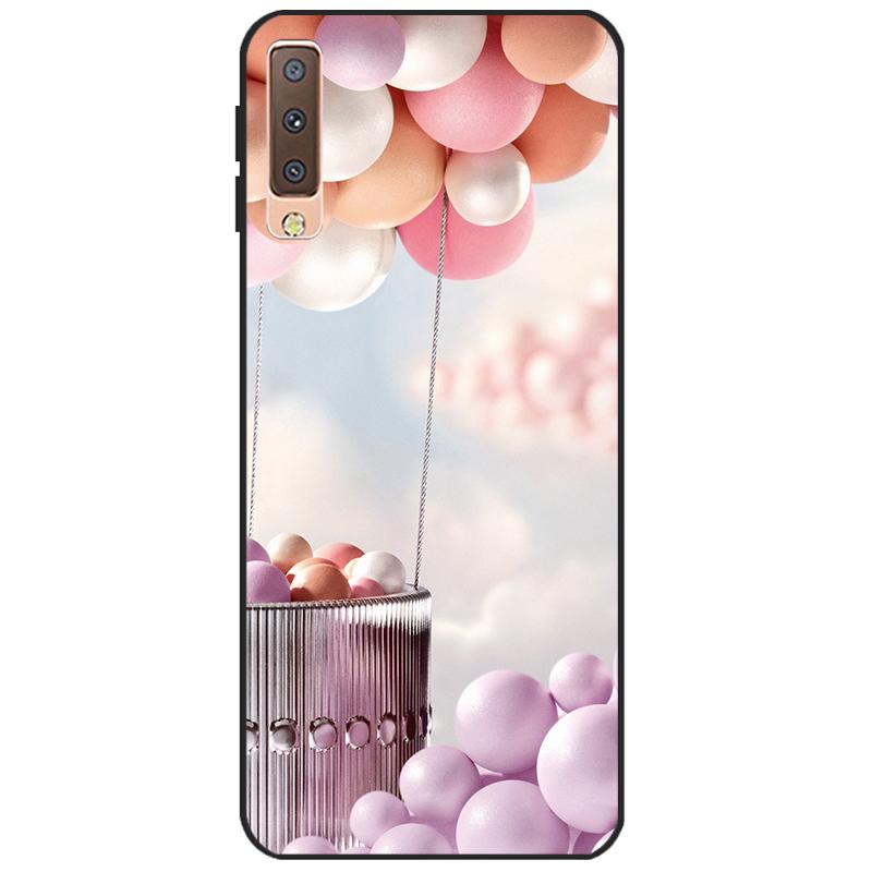 Чехлы для Samsung Galaxy A7 2018, силиконовый цветной чехол для телефона, чехол для Samsung A7 2018 A750 A750F, защитный корпус 6,0 дюймов