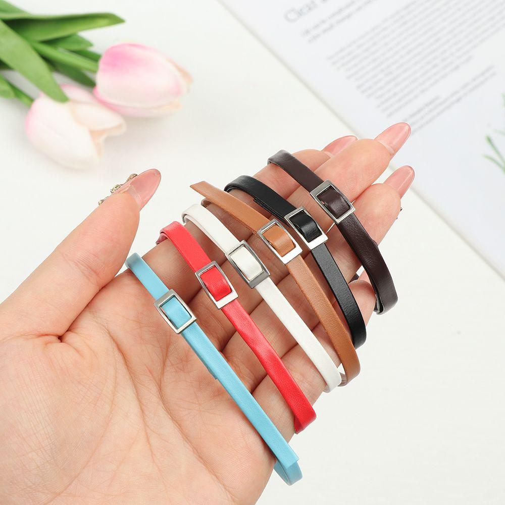 Длинный 20см Ширина 5мм Супер Мини Кукольный Ремень Одежда для Куклы Bjd DIY Кукольные Аксессуары Искусственная кожа