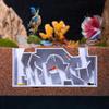 Fish Tunnel For Aquarium  Breeding Cave Underground Cave Fish Tank Maze Habitat For Corner Wall Crab Catfish Hiding