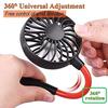 New Neckband Fan Hand Free Mini Neck Double Fans Wearable Portable Neckband with USB Rechargeable