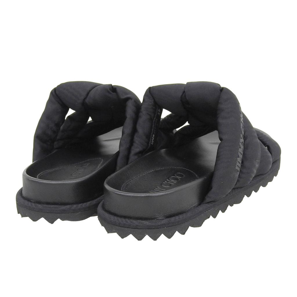 Отличные босоножки JIMMY CHOO Kes черные Синтетическое волокно Женские 35 Б/у