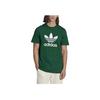 Adidas Футболка Adicolor Classics Trefoil темно-зеленая мужская уличная одежда IA4819