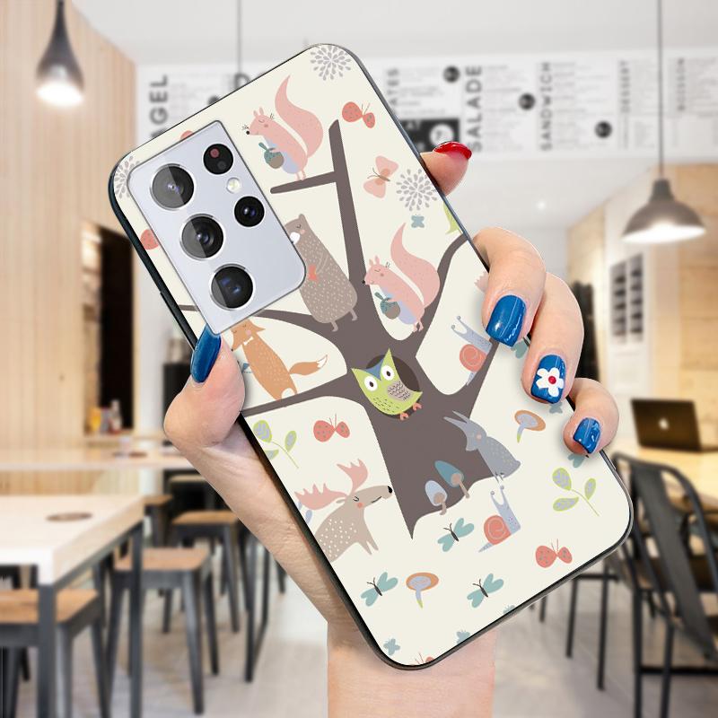 Чехол для телефона с рисунком животных из серии «Прекрасная сова, лиса, медведь, белка»