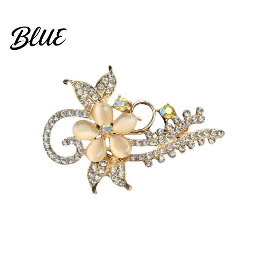 Decorative Brooch Pin Retro Style Leaf Floral Design Lapel