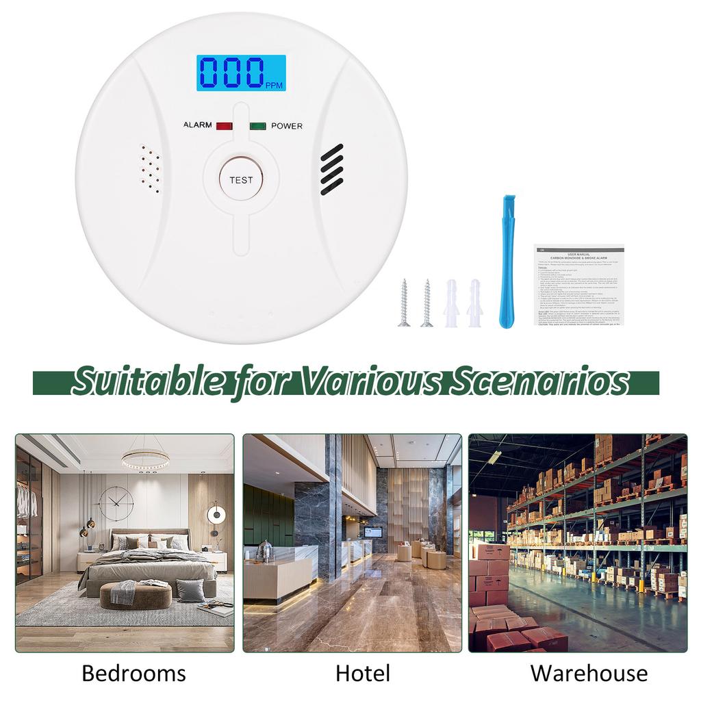2 в 1 датчик CO, детекторы угарного газа, комбинированный датчик CO, пожарная сигнализация