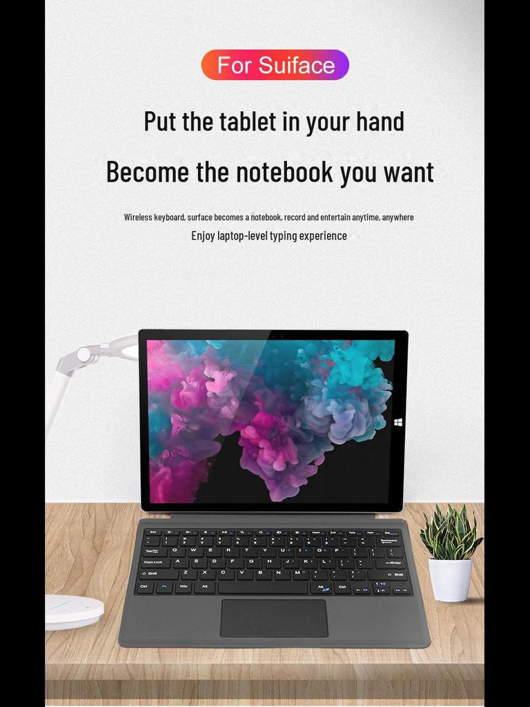 Совместимость с ультратонкой Bluetooth-клавиатурой Microsoft Surface Pro 345 Magnetic Pro7 Go/2/3