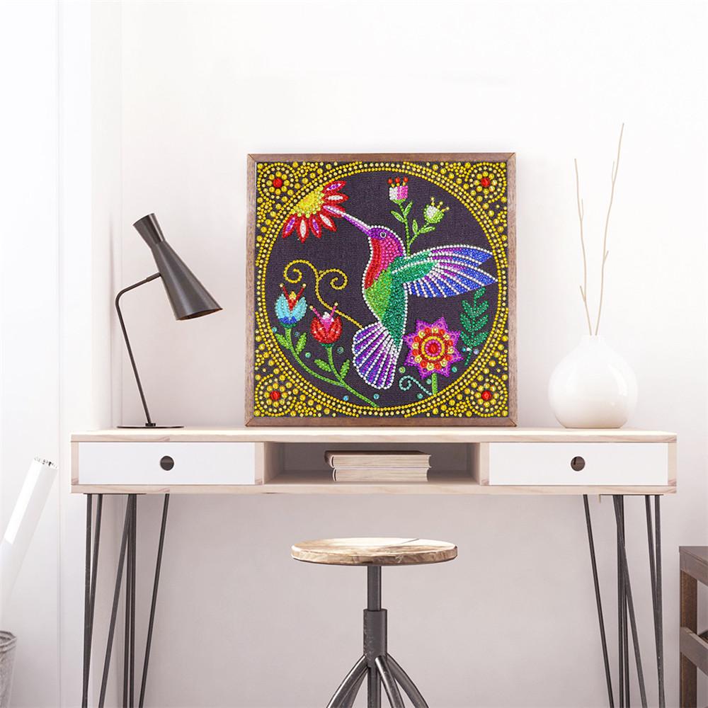 Huacan 5D DIY Special Shaped Diamond Painting Bird Cross Stitch Embroidery Kit