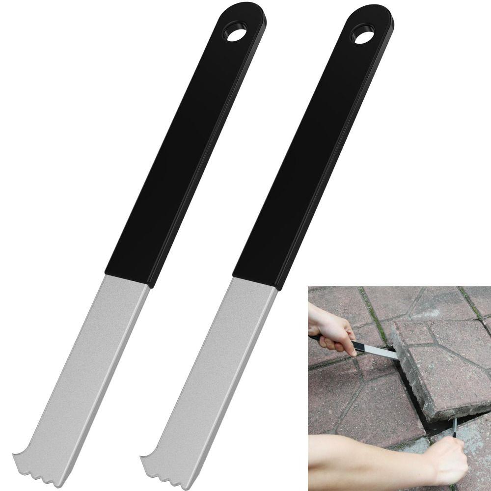 2Pcs Micro-Toothed Joint Scrapers Paving Puller Paver Extractor Tool Garden Lawn Yard Patio