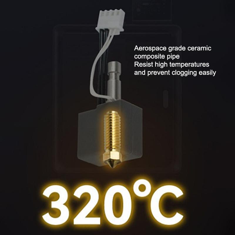 Комплект хотэнда для Anycubic Kobra S1, латунное сопло из закаленной стали 0,4 0,8 1,0 мм, сопло с быстрой заменой для Anycubic Kobra S1 Combo/Ace Pro