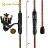 SOUGAYILANG Спиннинговая удочка 1,8-2,4 м, 5 секций, удочка из углеродного волокна, 12 + 1BB, металлическая катушка, спиннинговая катушка, комплекты катушек для удочек