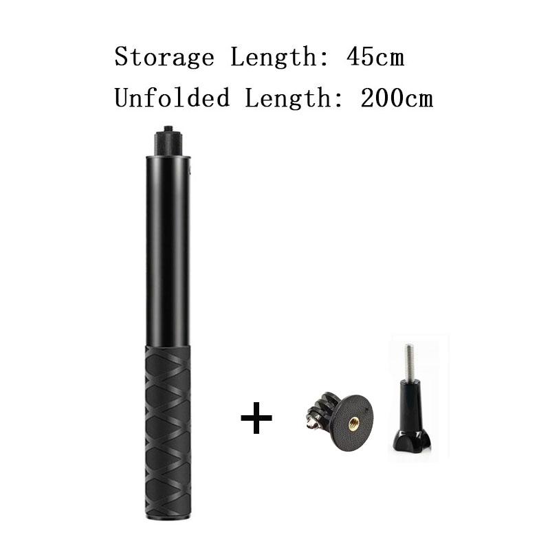 For GoPro 13 12 11 10 9 Invisible Selfie Stick Bullet Time Handheld Tripod for Insta360 X5 X4 X3 DJI Osmo Nano Action 360 Camera