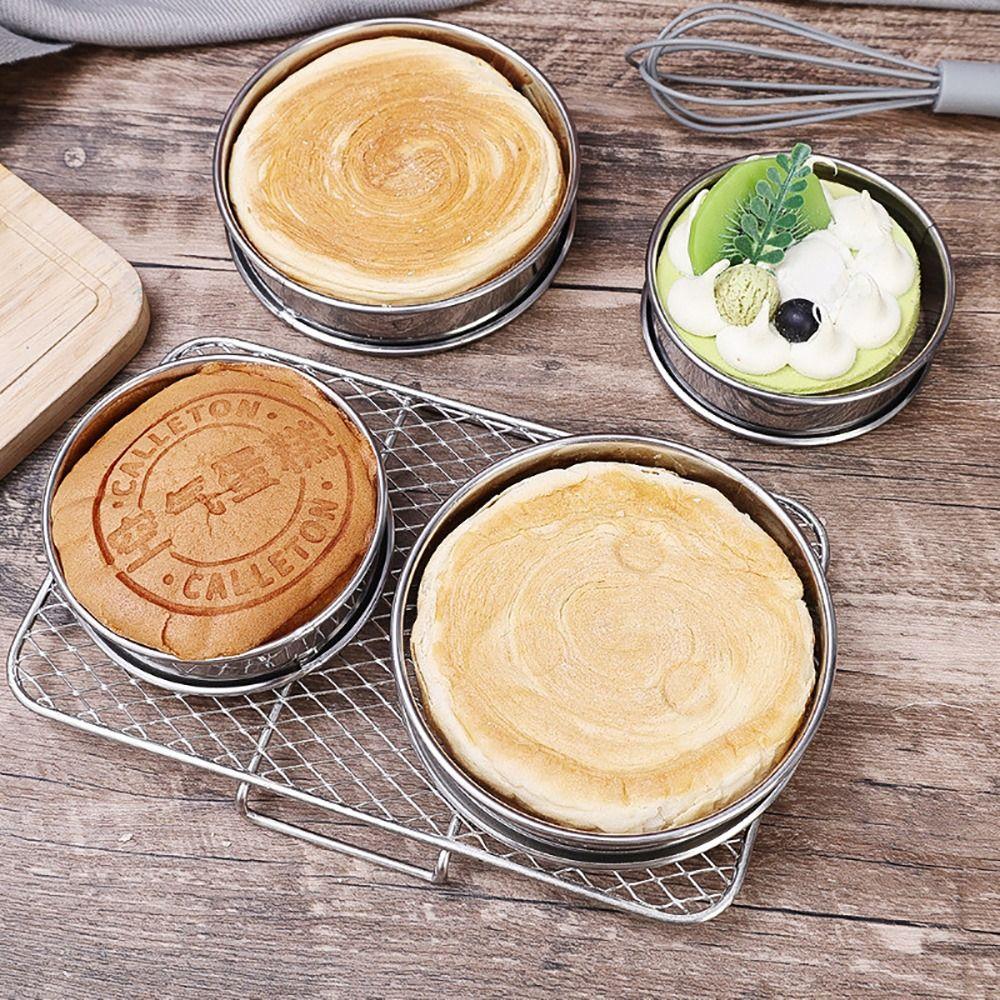 1 шт. фруктовый пирог торт печенье двойное раскатанное кольцо для выпечки еды круглая форма для кольца