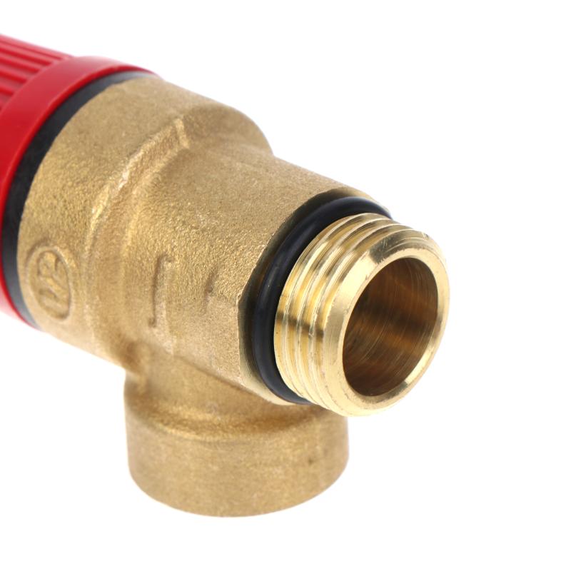 Brass Safety Pressure Relief Valve Heavy Duty Anti-Corrosion Body for Home Outdoor Garden Irrigation Pipeline Use