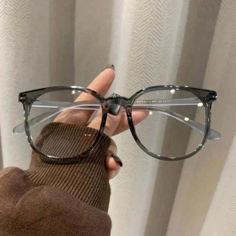 Оправа для очков для близорукости Женская Универсальная Смола Очки для близорукости Унисекс HD Анти-синий свет Плоские линзы 0-50-100-150-200-250-300-350-400