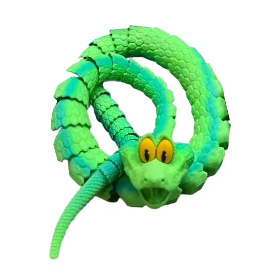 3D-печатная фигурка змеи с подвижными суставами, фигурка змеи, шарнирная модель животного, игрушка для домашнего офиса, книжной полки, украшения рабочего стола, орнамент