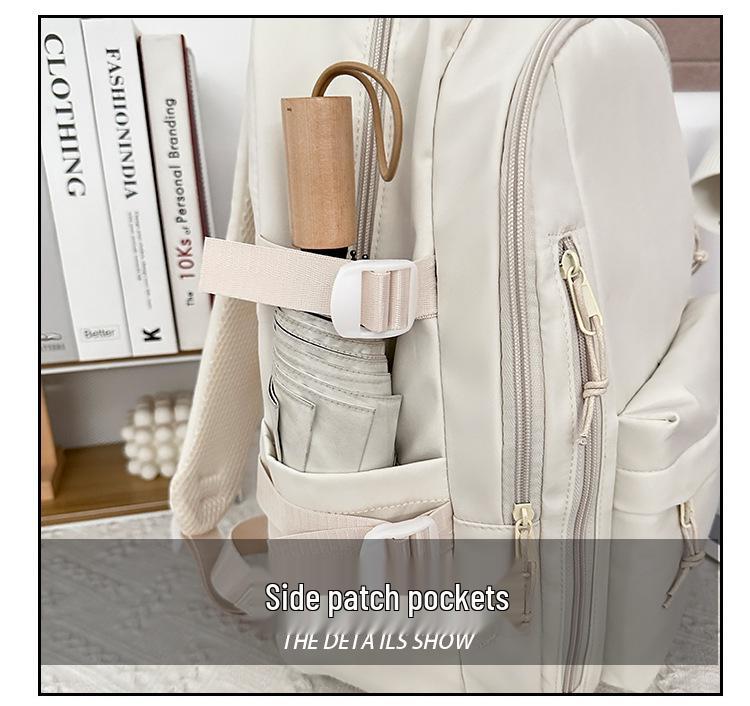 Рюкзак Lululemon с индивидуальным логотипом для студентов - Campus Style, Однотонный, Простой, Большой вместимости