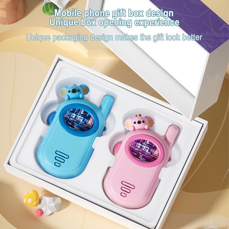 Boys Walkie Talkies Cartoon Koala Design Spy Gadgets Baby Radio Phone 2 Pack Portable With Long Range Lovely Sturdy Easy To Use
