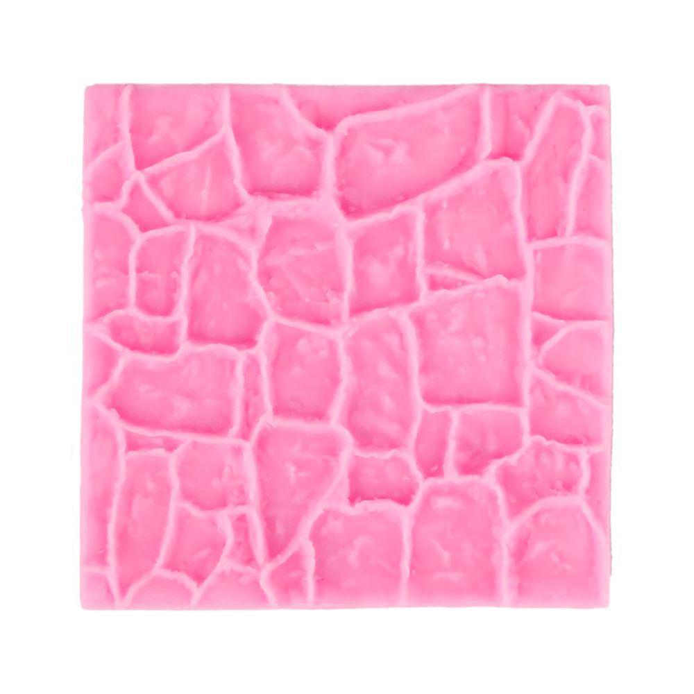 Chocolate Baking Bakeware Kitchen Sugar Craft Rock Stone Fondant 3D Castle Farm Wall Silicone Mould
