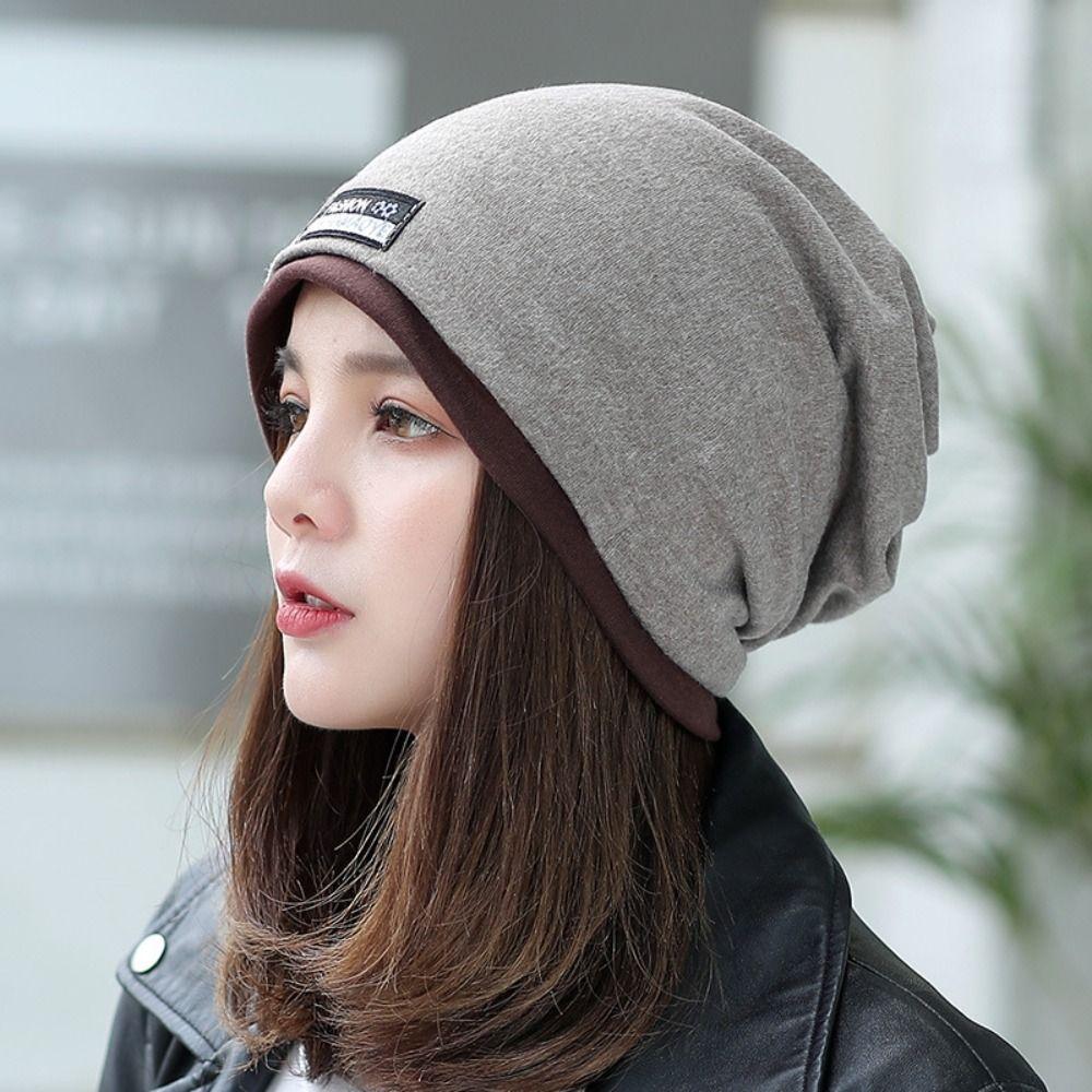 Ruffle Turban Hat Solid Color Beanie Scarf Casual Plait India Hat