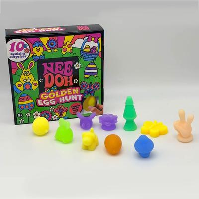 Needoh Золотое Яйцо Пасхальная Игрушка-Антистресс Сквиши Сюрприз Снятие Стресса Сжимаемая Подарок Для Детей Вечеринка