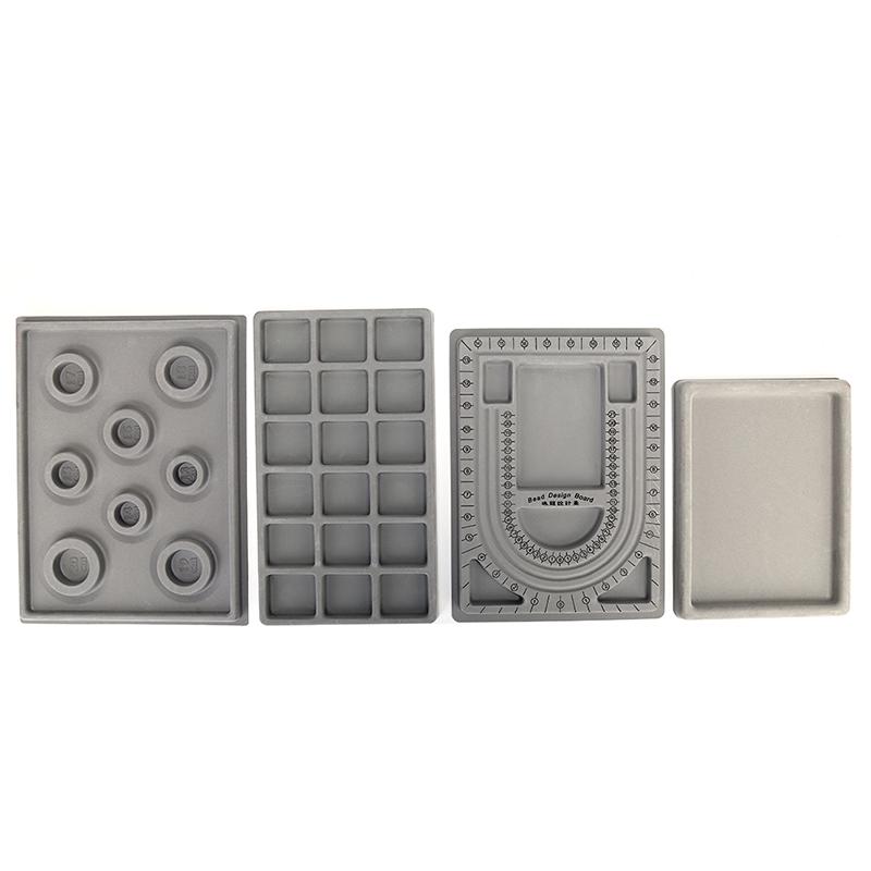 Браслет из флокированной доски из бисера, ожерелье, ожерелье, поднос для изготовления ювелирных изделий, инструмент «сделай сам»