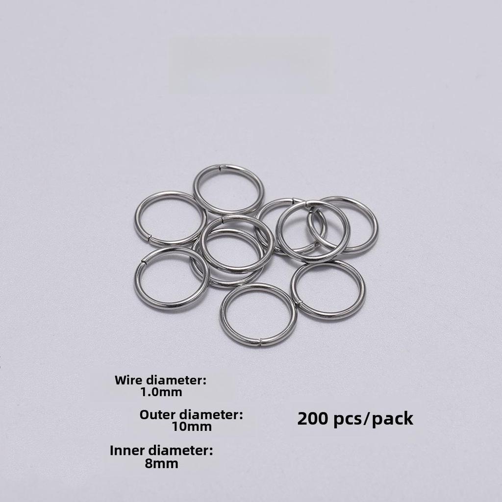 Плоское одинарное соединительное кольцо из нержавеющей стали для ювелирных аксессуаров своими руками