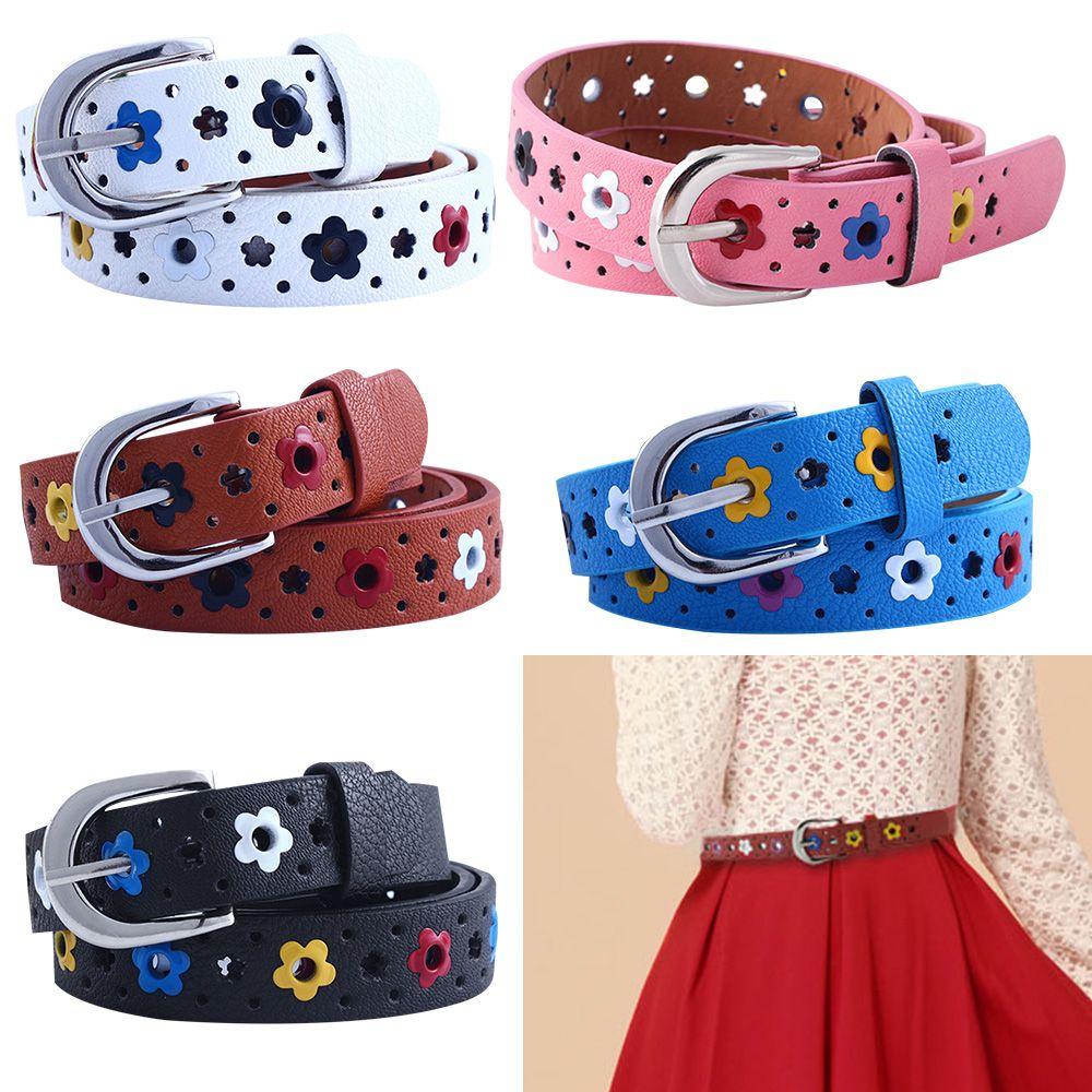 Dress Decoration Fashionable Colorful Waistband Faux Leather Belt Waist Belt Kids Belt