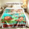 Celebration Party Theme Custom Blanket Personalized Name & Text Customized Soft Warm Throw Blanket Home Decor