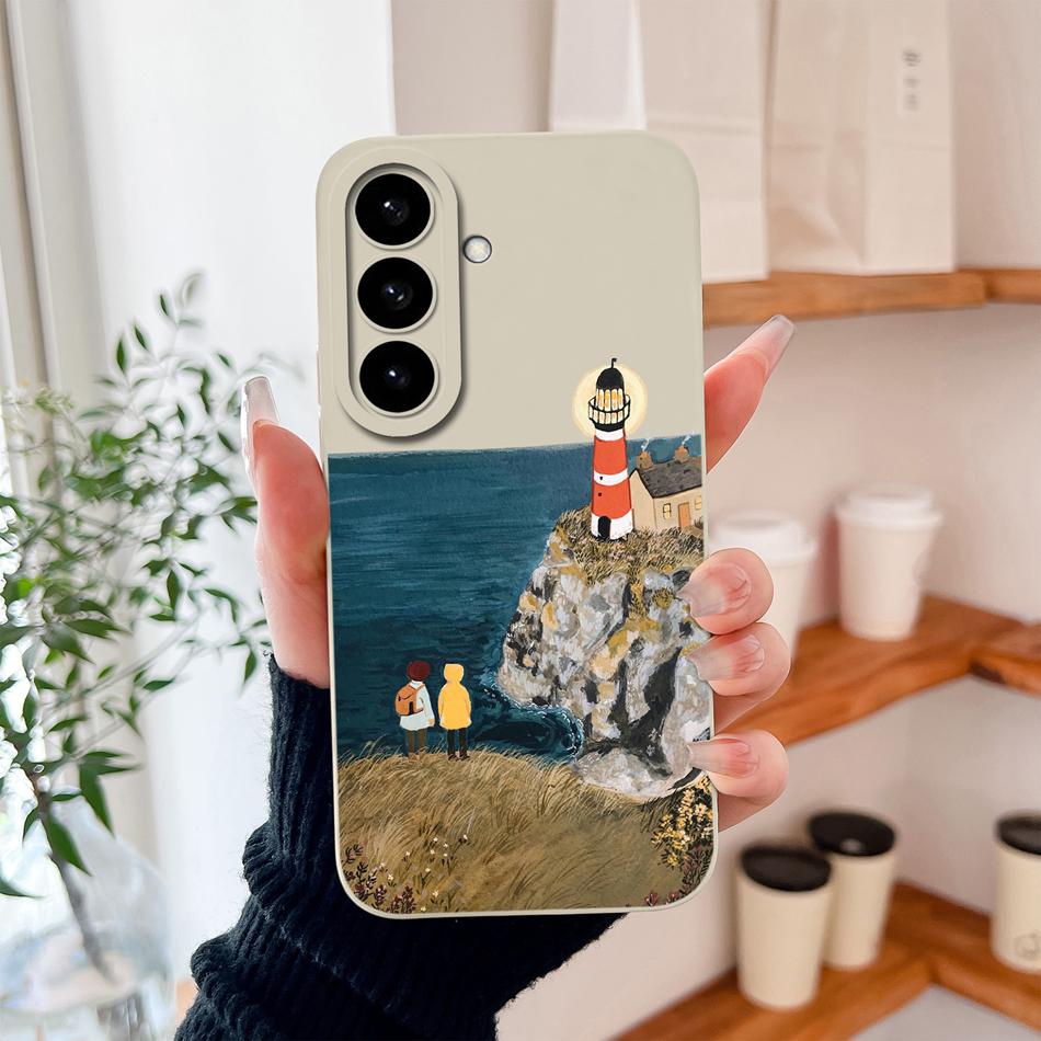 For Samsung S26 Ultra Phone Case For Galaxy S26 Plus Cute Astronaut Liquid Silicone Full Coverage Anti Drop Soft Durable Bumper
