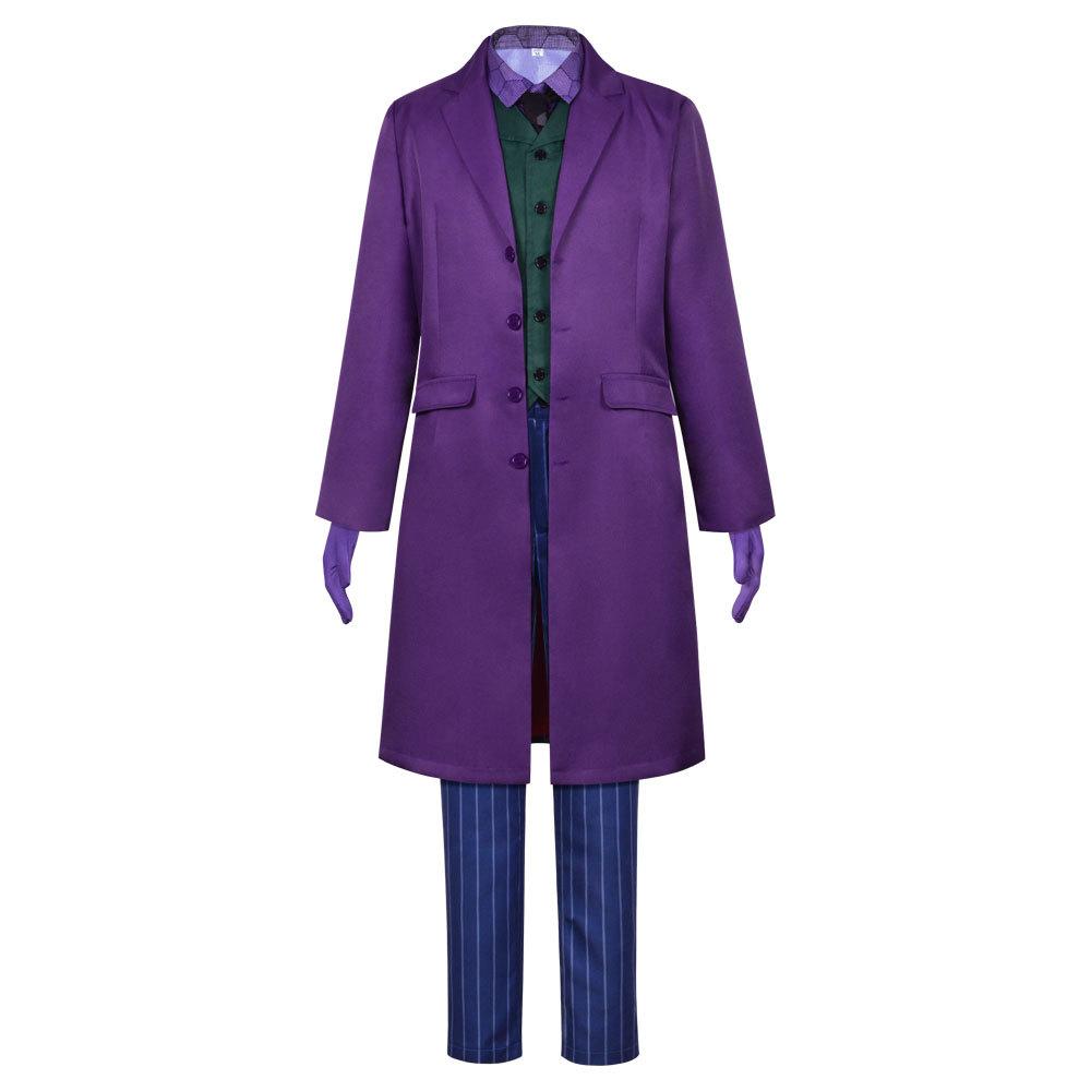 Men Clown Cosplay Costume Clown full set Coat Shirt Vest wig Tie Suit Outfits for Male Halloween Costumes