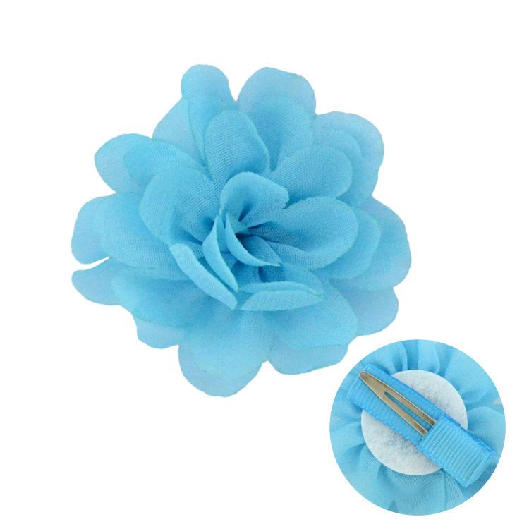 Women's Chiffon Flower Blue