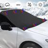 Universal Insulated Car Snow Cover with Magnets - Frostproof, Sunshade, All-Season Silver Coated Cloth