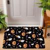 Halloween Candy Corn Door Mat Witch Hat Ghost Carpet Non-Slip Entrance Rug Home Decoration Bat Pumpkin Floor Mat Welcome Mat