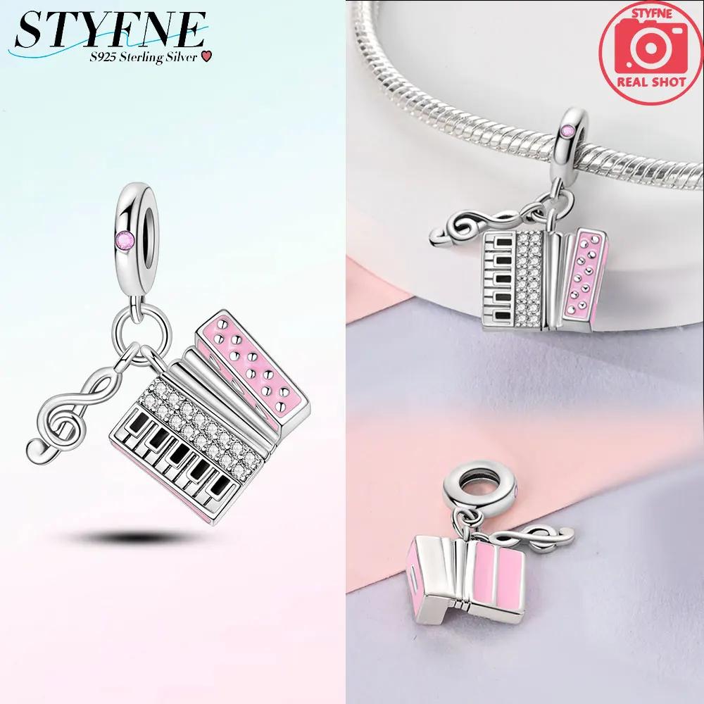 Copper Original Pink Series Charms Perfume Butterfly Beads Pendent Dangle Fit Bangle Charm Bracelet Diy Women Jewelry Gift