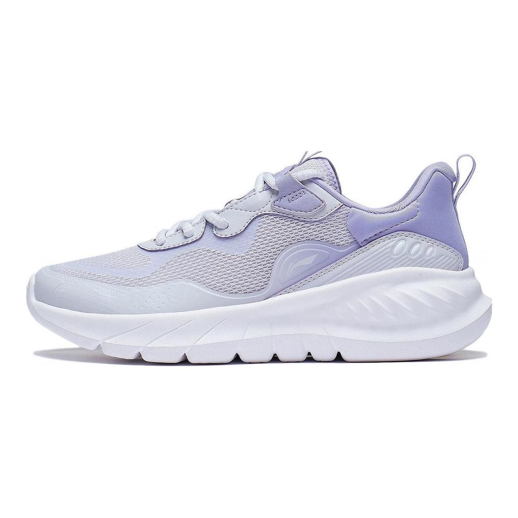 Кроссовки Li Ning Easy Flex мягкие, упругие, дышащие, прочные, амортизирующие, с низким верхом, женские, светло-туманно-фиолетовые ARST074-2