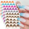 12 листов 3D самоклеящиеся наклейки для ногтей с французскими кончиками, наклейки, наклейки для ногтей, французские линии, дизайны для нейл-арта, наклейки для нейл-арта