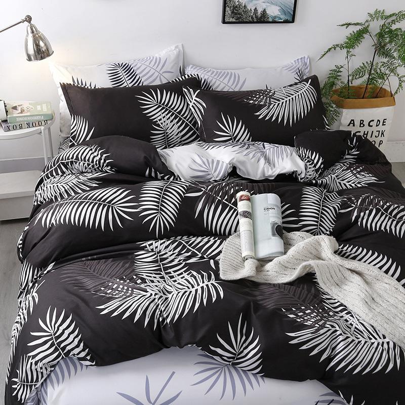 Домашний текстиль Grinding Комплект из четырех предметов, простыня пододеяльник, односпальный комплект постельного белья из трех предметов для общежития