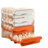 Double-Layer Stackable Refrigerator Egg Storage Drawer Box