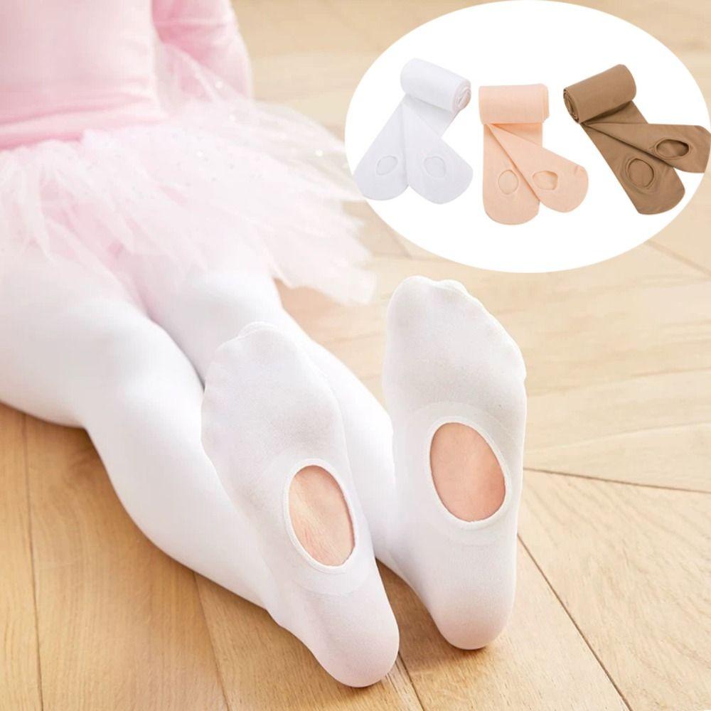 60D Ballet Tights with Hole Seamless Pantyhose New Dance Stockings for Girls