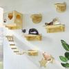 Umora Cat Cat Cat Cat Cat Wooden Suspension Scratching Wall Stress Set of 9 Tower, Furniture, Step, Shelf, House, Bridge, Pole, Catwalk, Mounted,