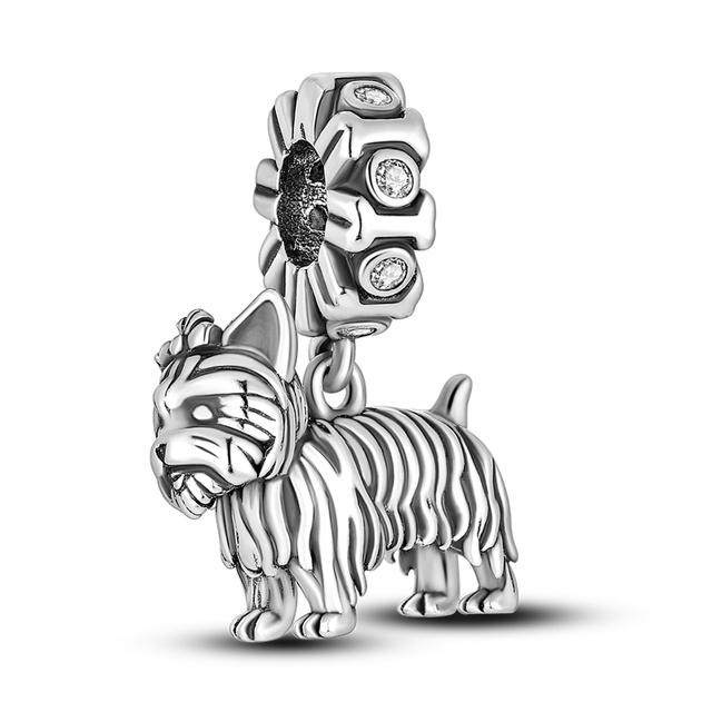 Очаровательные ювелирные изделия, модная шапка из стерлингового серебра 925 пробы с кроликом, подвеска из бисера, подходит для браслета для женщин, ювелирные изделия своими руками