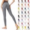 Women's Fashion Solid Color Yoga Pants High Waisted Skinny Sweatpants Fitness Pants